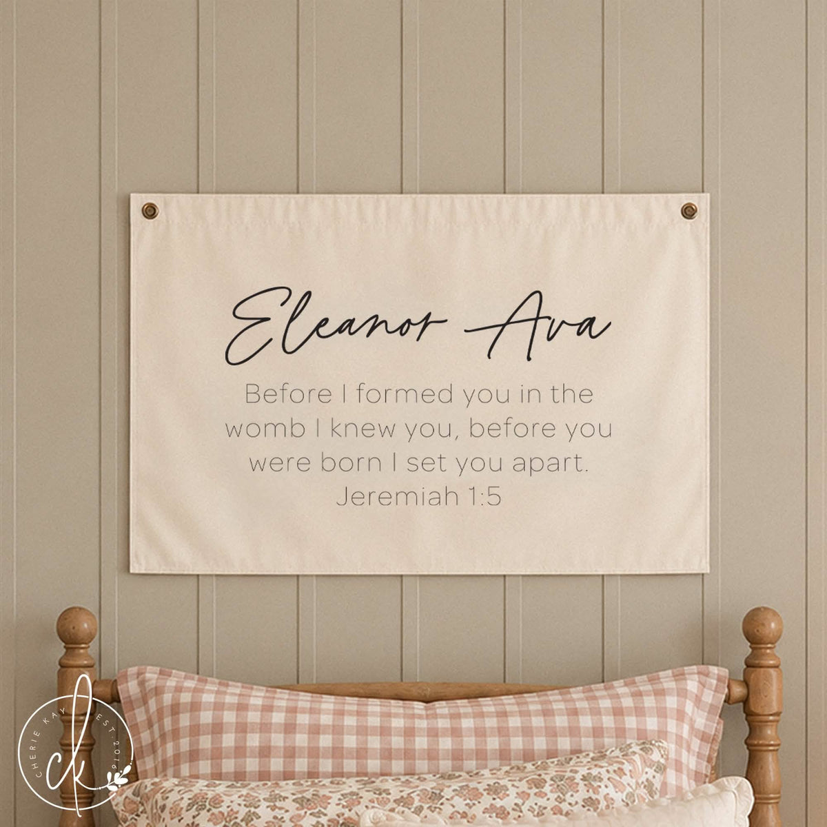 Personalized Baby Name Sign | Eleanor Ava | 25