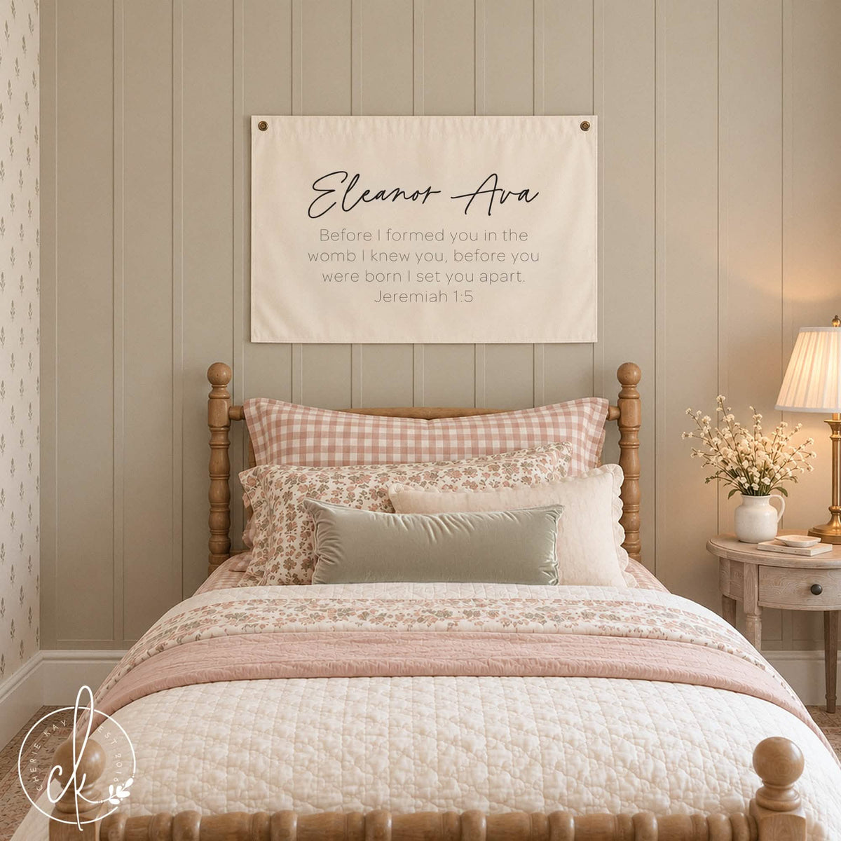 Personalized Baby Name Sign | Eleanor Ava | 25