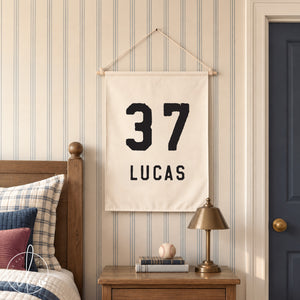 Custom Name Sports Jersey Wall Art | Lucas | 46