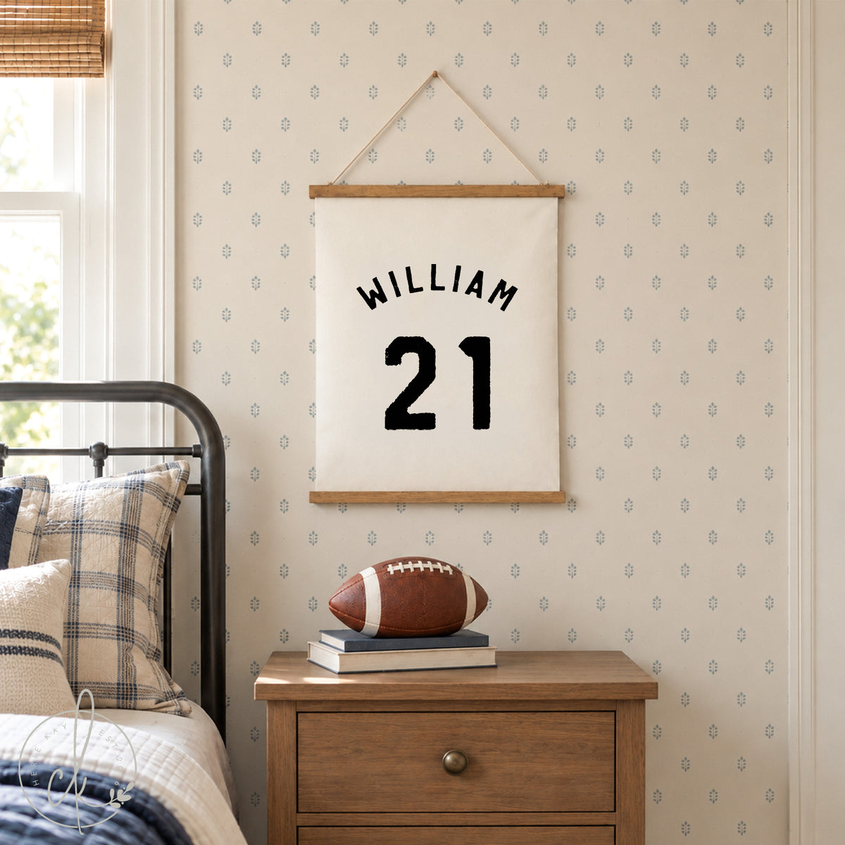 Personalized Sports Jersey Canvas With Name and Number | 48
