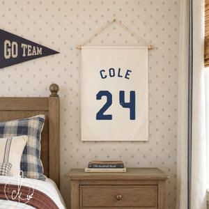 Personalized Sports Jersey Canvas With Name and Number | 48