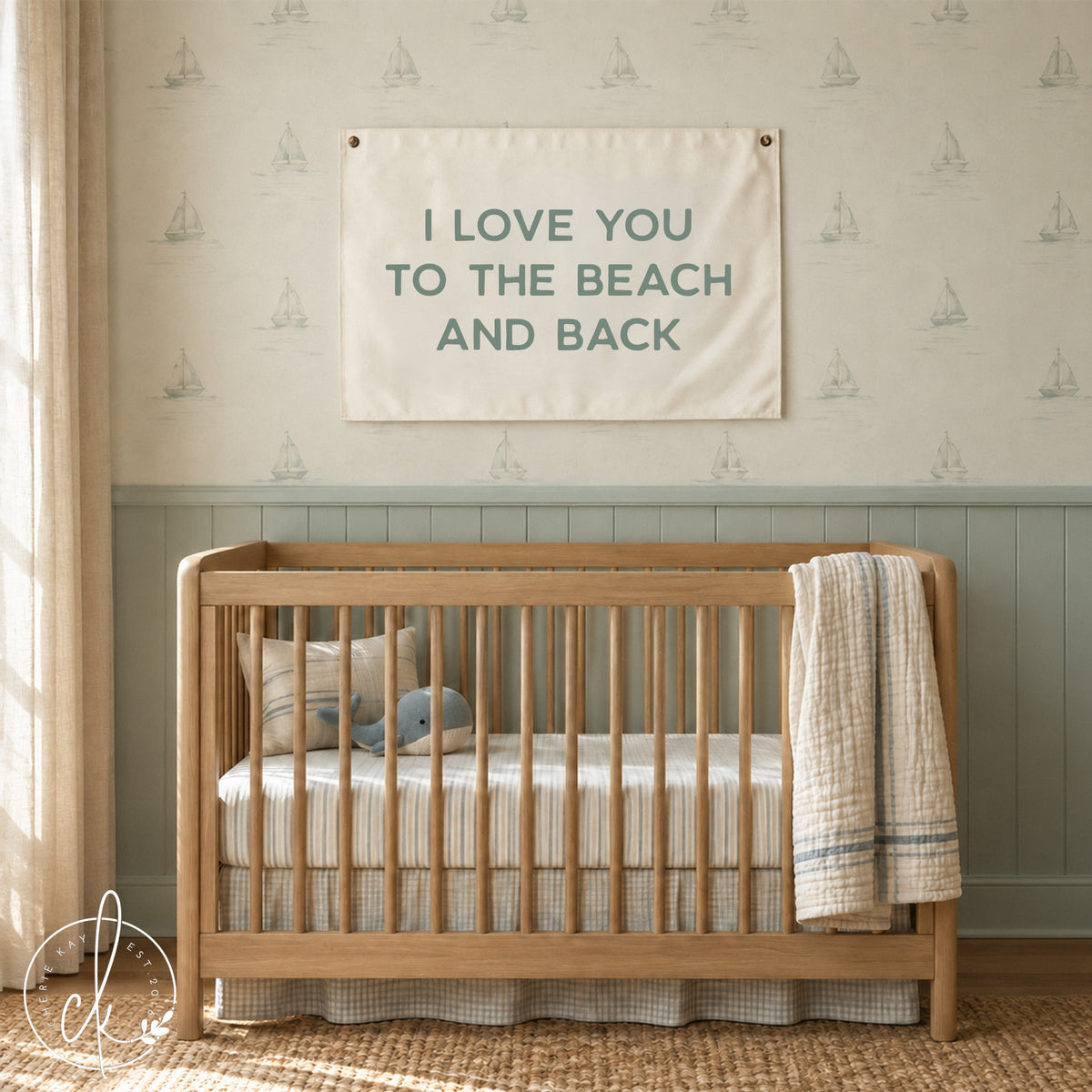 I Love You to the Beach and Back Wall Art | Coastal Decor | 59