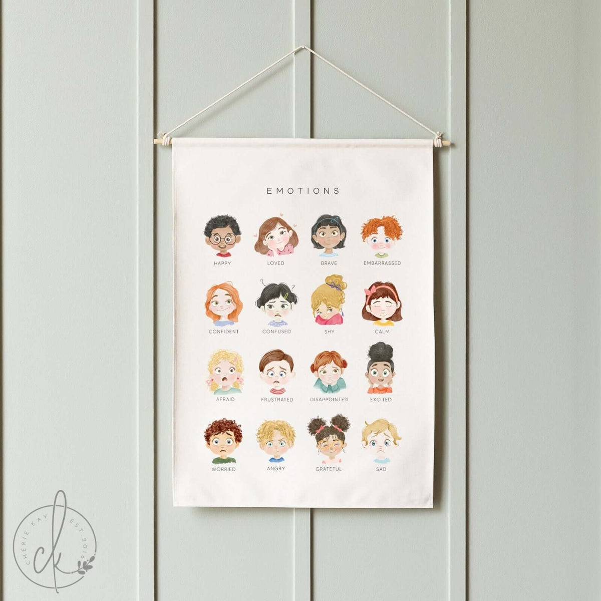 Emotions and Feelings Chart | Classroom or Playroom Decor | 80