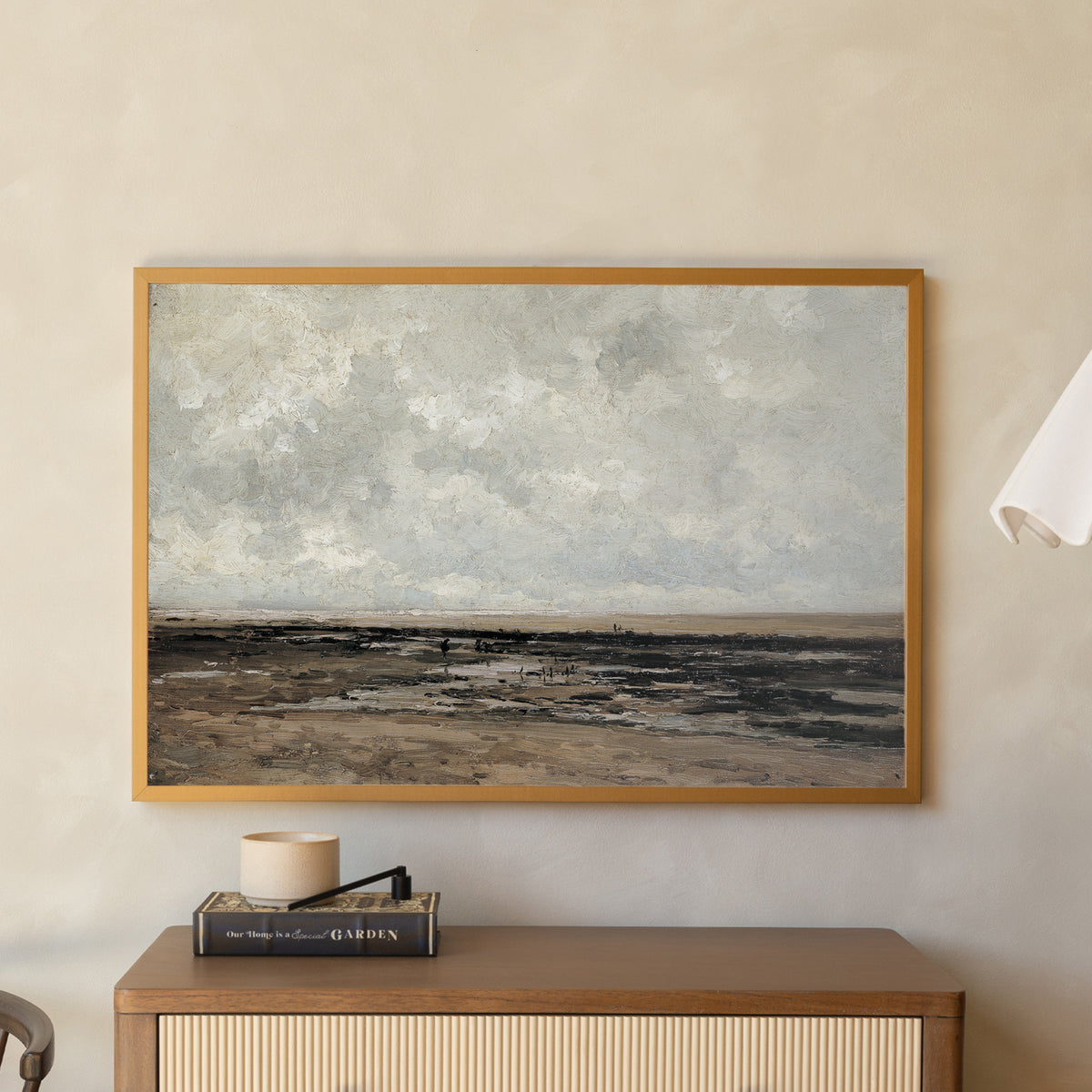Coastal Wall Art | Stormy Seascape Canvas | Large Ocean Painting | N243