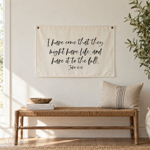 Inspirational Christian Wall Decor | John 10:10 | 19
