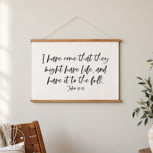 Inspirational Christian Wall Decor | John 10:10 | 19
