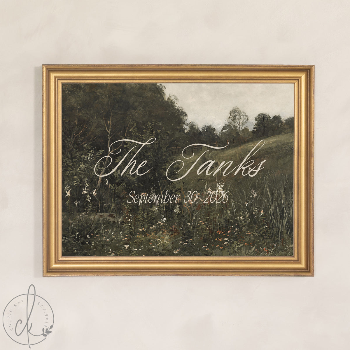 Vintage Wedding Welcome Sign | Personalized Gold Frame Wedding Sign | Custom Wedding Decor | N207