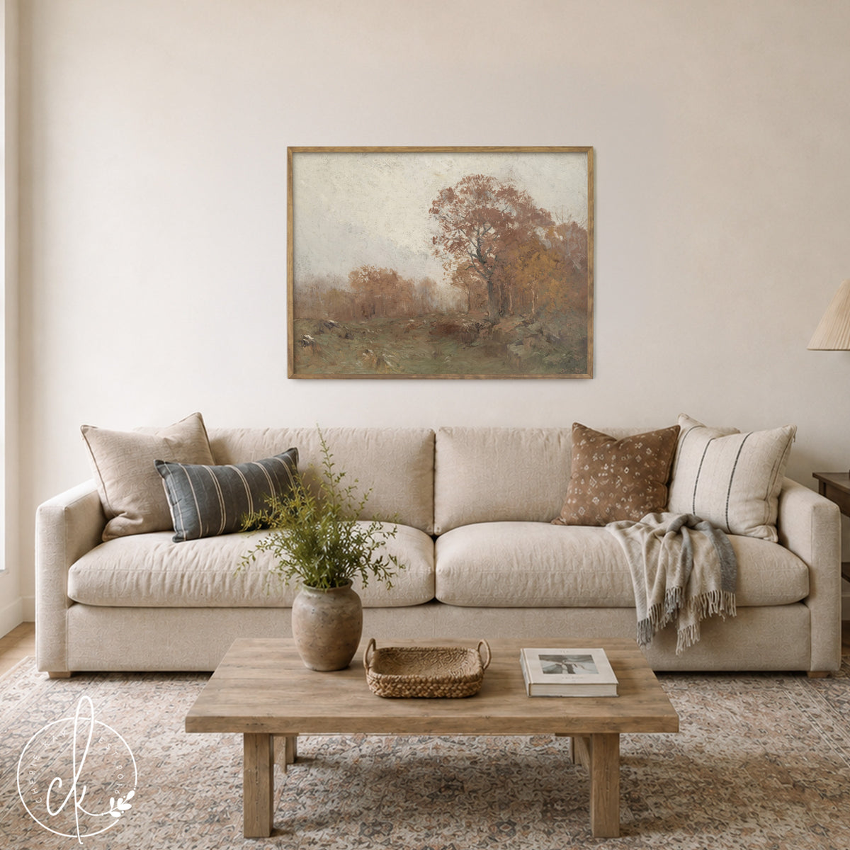 Fall Landscape Wall Art | Autumn Canvas Print | Framed Wall Decor | N234