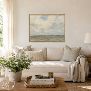 Christian Wall Decor | Framed Canvas Art | John 8:12 | N72