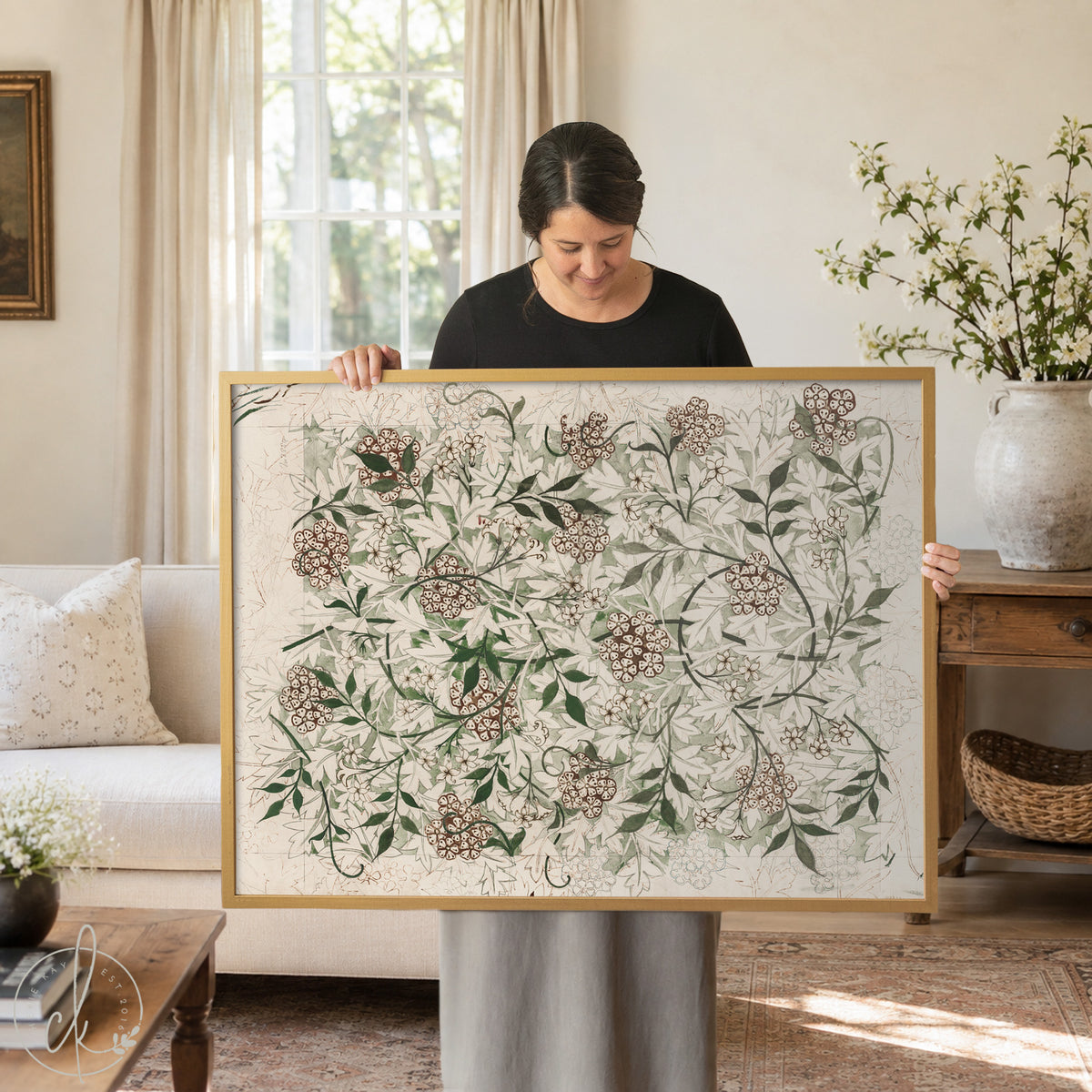 Botanical Wall Art | William Morris Wildflower | Victorian Floral Print | N87