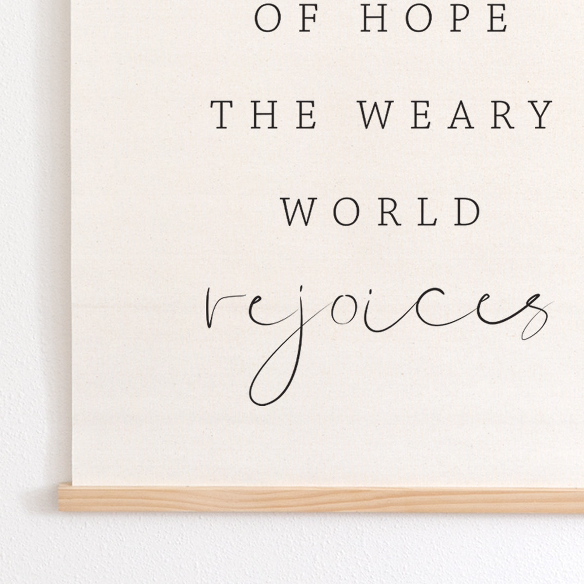 A Thrill Of Hope A Weary World Rejoices