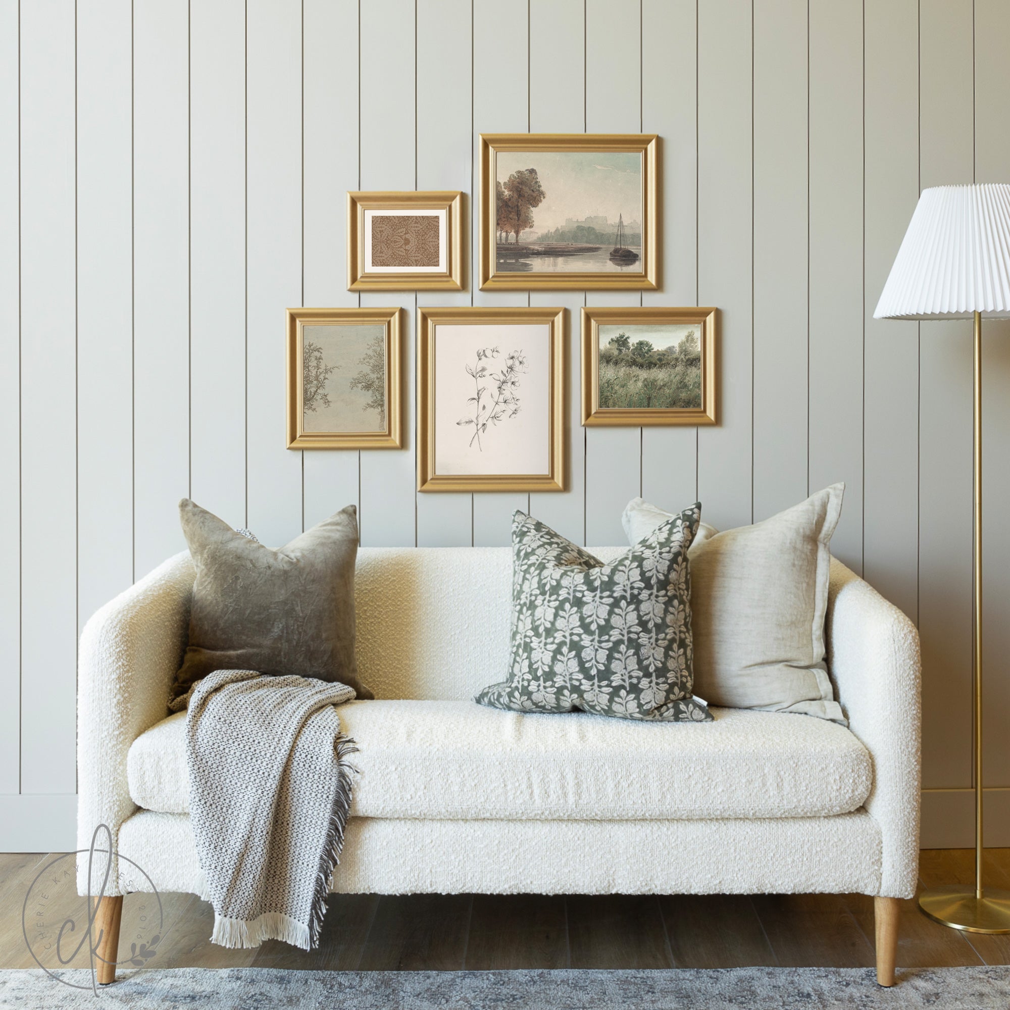 Vintage Botanical Wall Art | Gallery Set | Landscape Nature Prints
