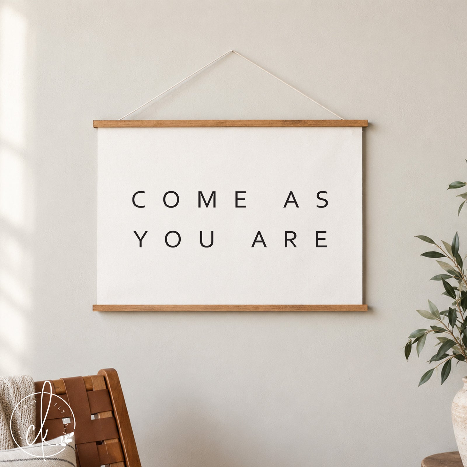 Come As You Are | Hanging Canvas | Christian Wall Art | Living Room Decor | Canvas Art