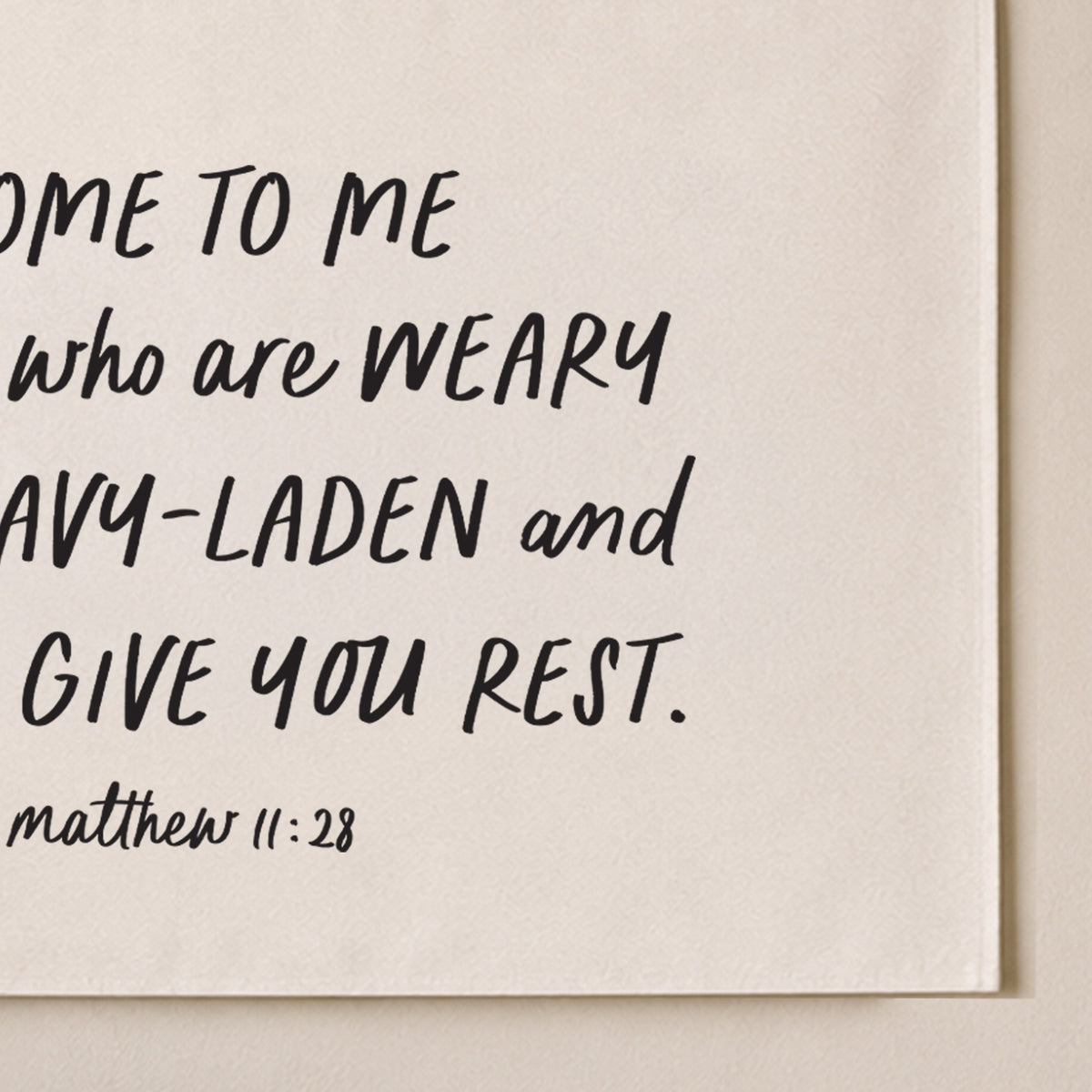 Come To Me All Ye Who Are Weary