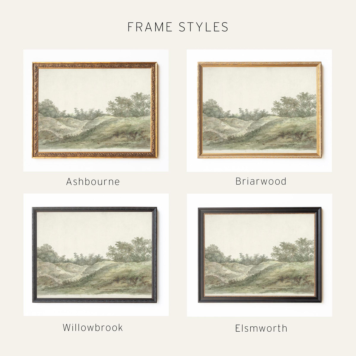 Bible Verse Art | Vintage Landscape Art | N85