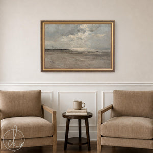 Bible Verse Wall Art | Isaiah 43:2 Framed Coastal Painting | Christian Home Decor | N68