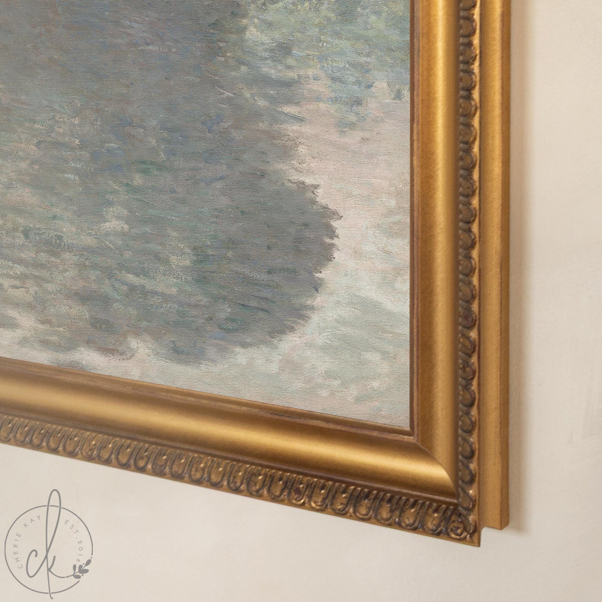 Monet Canvas Print | The Seine at Giverny | Framed Impressionist River Landscape Wall Art | N53
