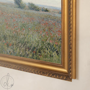 Impressionist Landscape Art | Claude Monet Poppy Field | Psalm 100:4 | N113