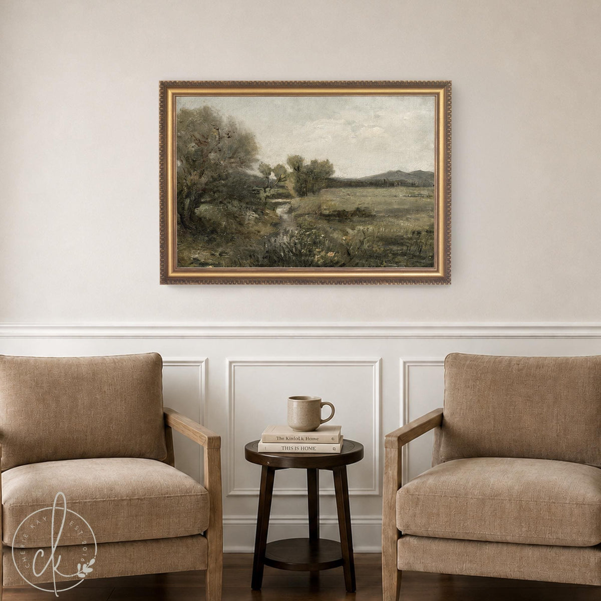 Scripture Wall Art | Lamentations 3:22 | Vintage Landscape Print | N88