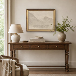 Scripture Wall Decor | Psalm 121:1–2 Framed Mountain Landscape | N23