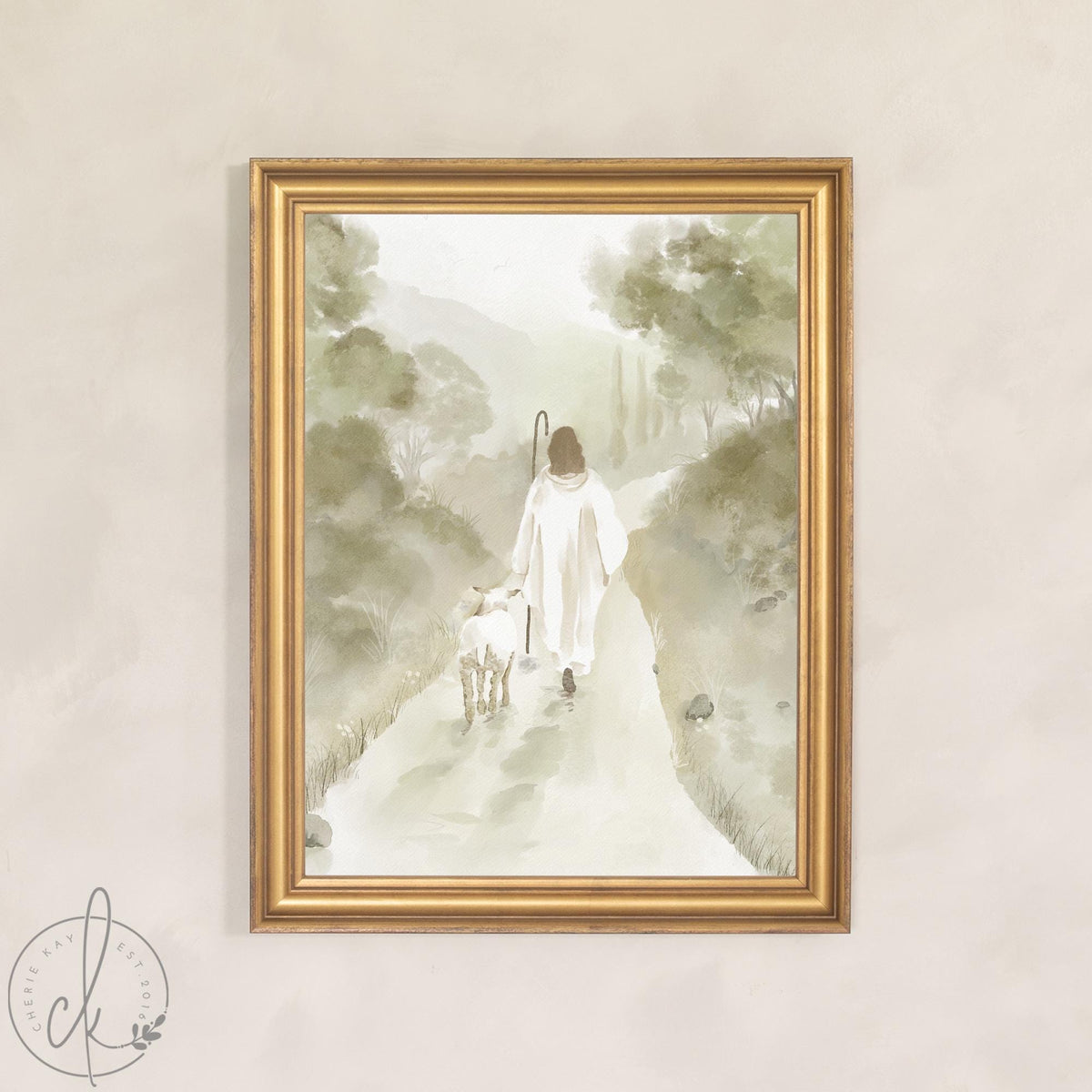 Jesus Painting | Good Shepherd Canvas Art | Christian Wall Art | N30