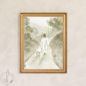 Jesus Painting | Good Shepherd Canvas Art | Christian Wall Art | N30