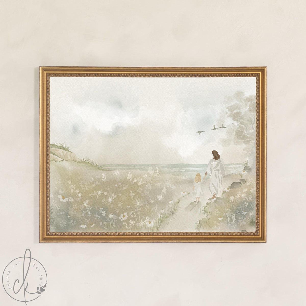 Jesus Painting | Christian Nursery Decor | Memorial Gift | N203