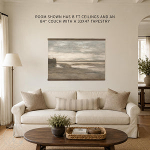 Scripture Wall Art Romans 8:39 | Large Seascape Bible Verse Canvas | Christian Home Decor | T120