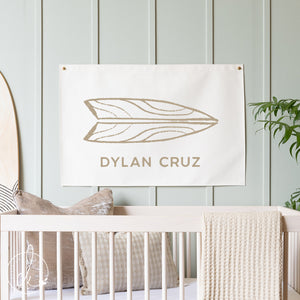 Personalized Coastal Surfboard Canvas |  Dylan Cruz | 36