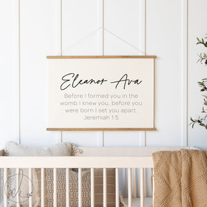Personalized Baby Name Sign | Eleanor Ava | 25