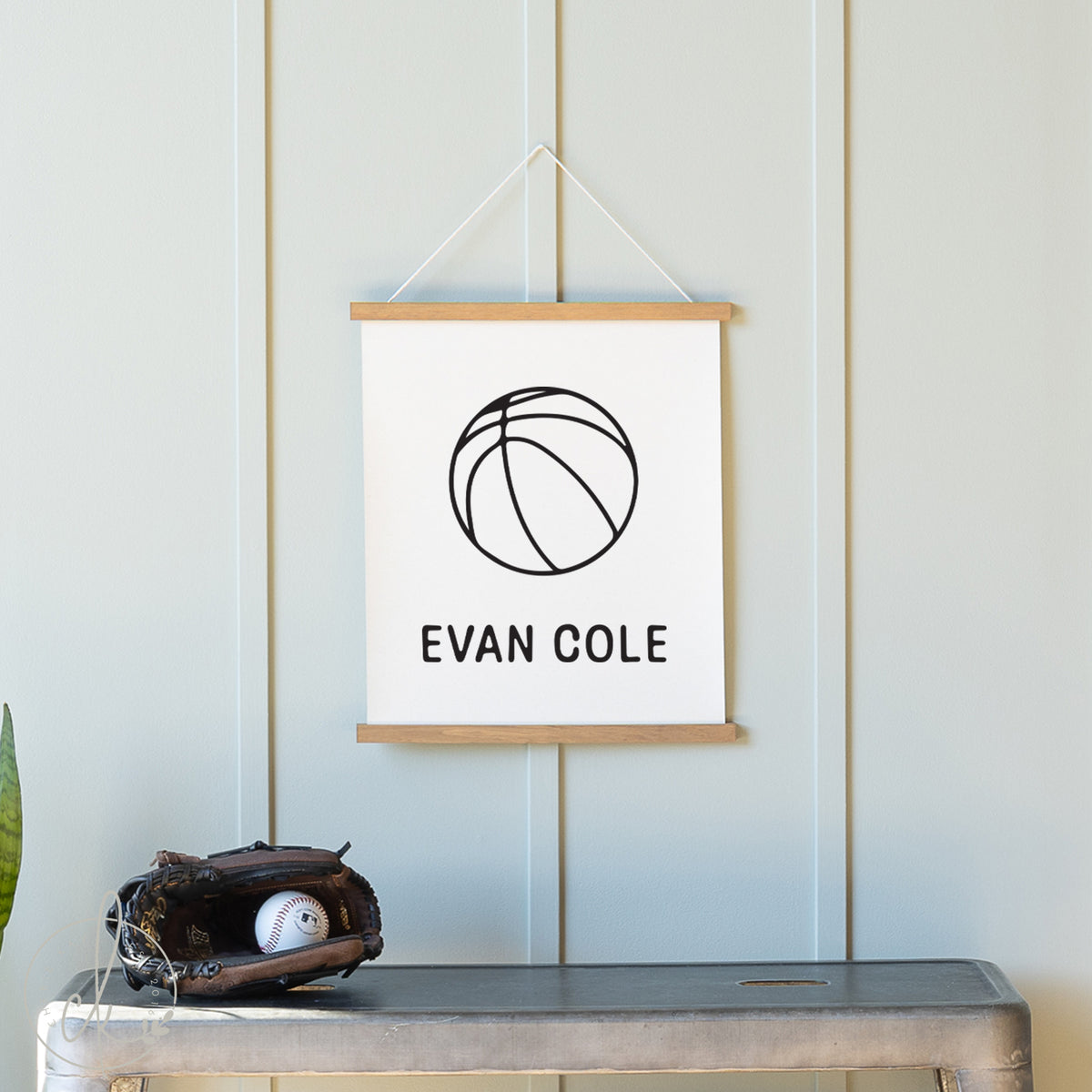 Custom Basketball Name Sign | Evan Cole | 13