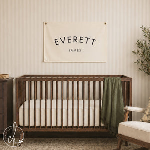Custom Baby Name | Canvas Flag | D2