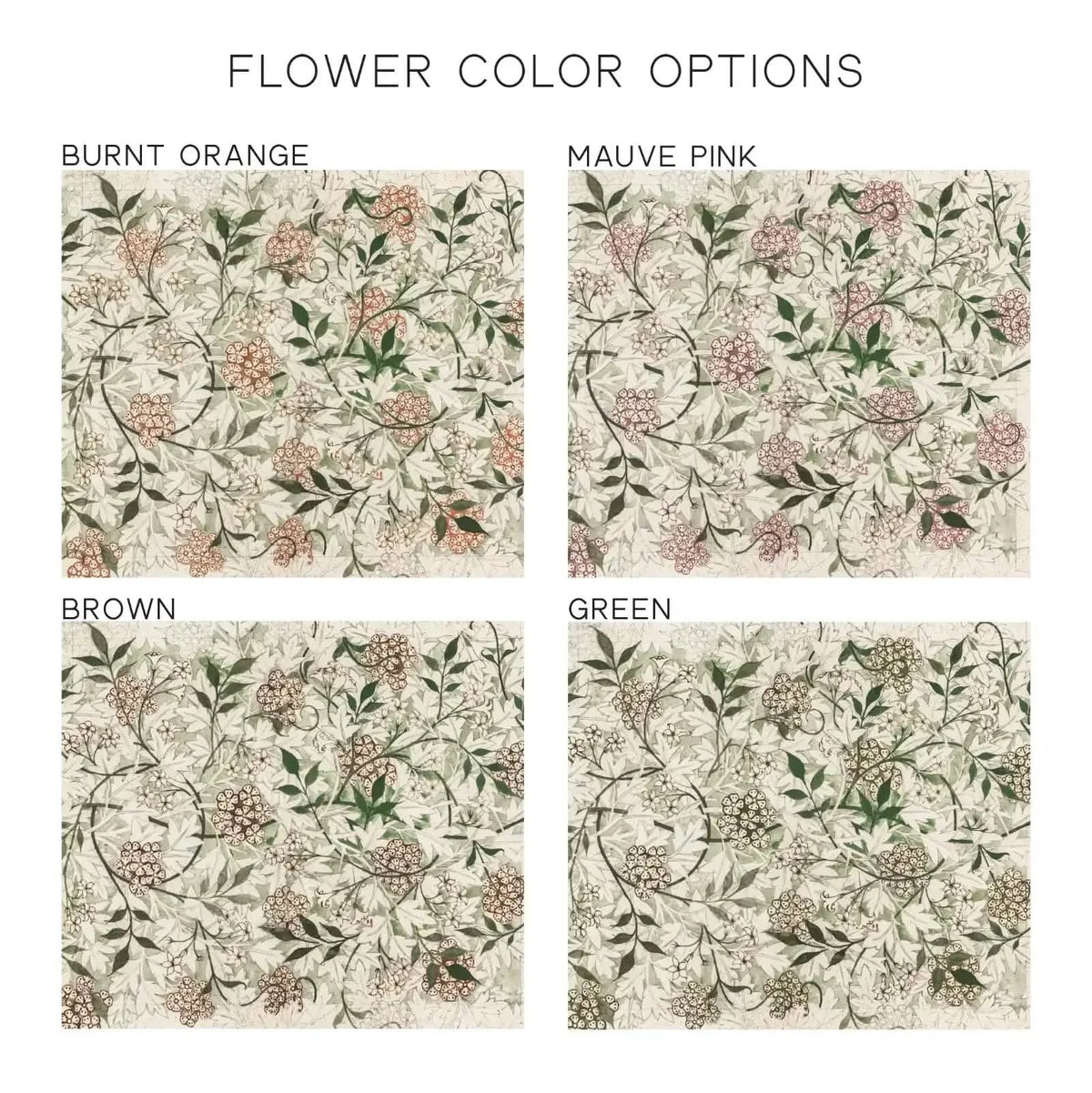Large Vintage Botanical Textile Wall Art | T46