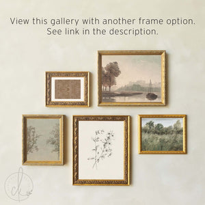 Vintage Botanical Wall Art | Gallery Wall Art Set | Neutral Landscape Print Collection | G11