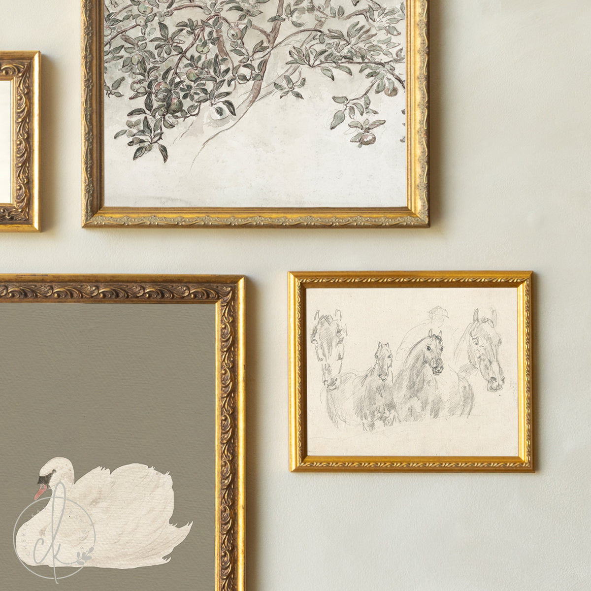 Nursery Wall Art Gallery | Vintage Animal and Botanical Prints | G18