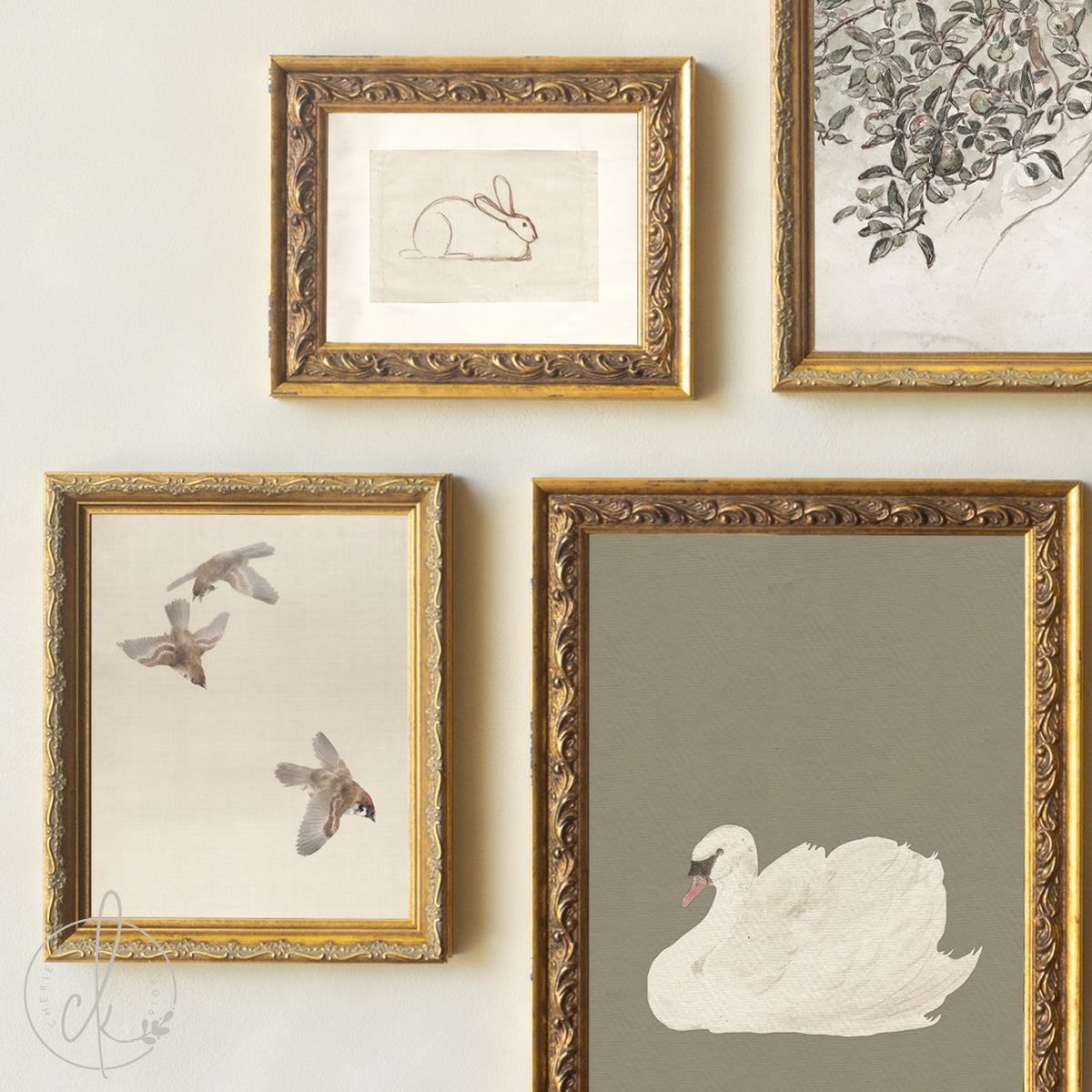 Nursery Wall Art Gallery | Vintage Animal and Botanical Prints | G18