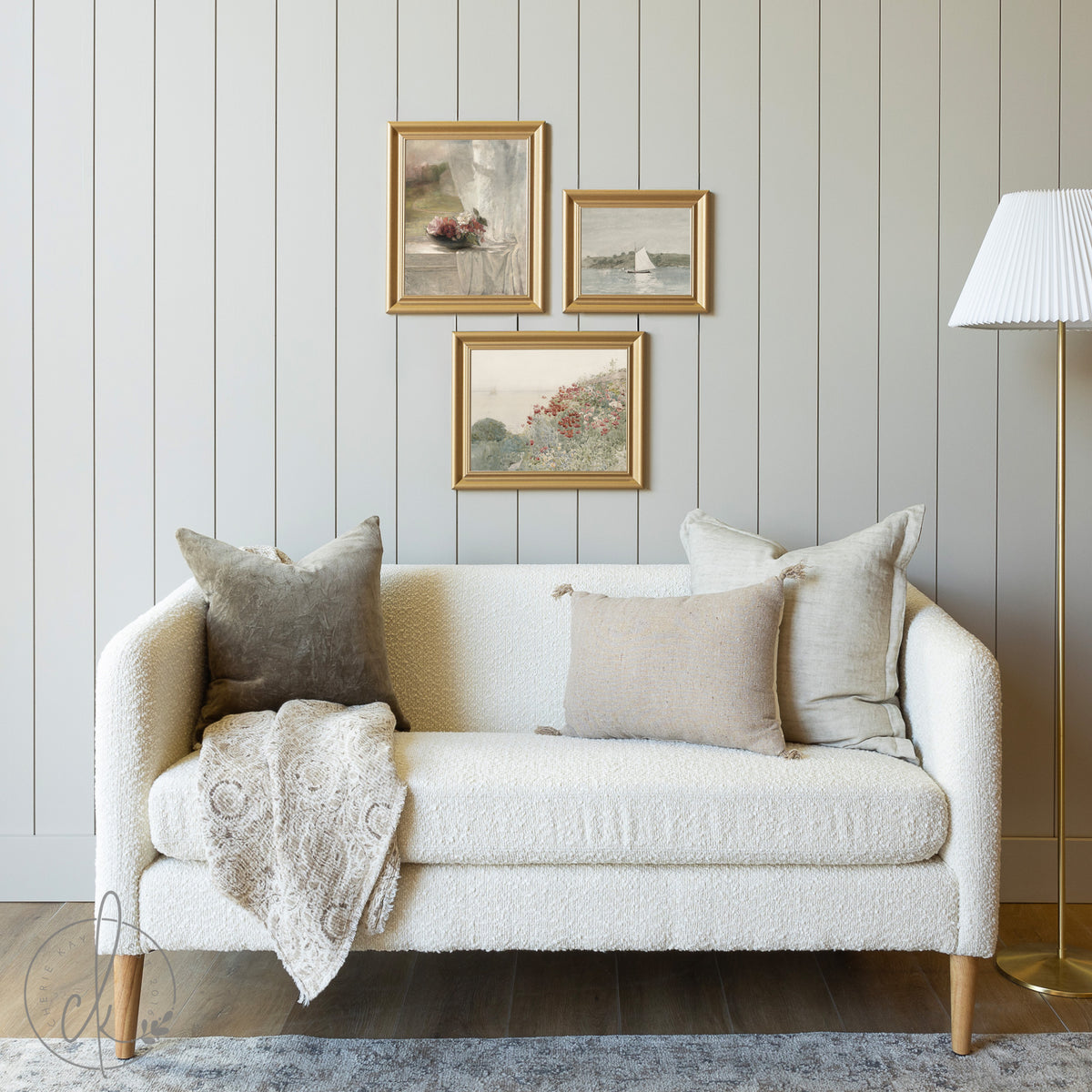 Vintage Coastal &amp; Botanical Gallery Wall Art Set | G20