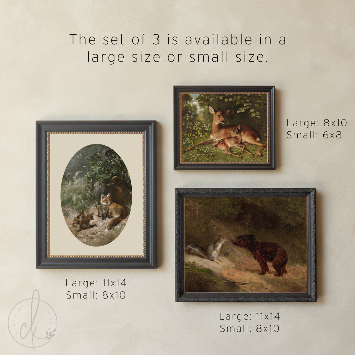 Woodland Nursery Gallery Wall Art Set | G21