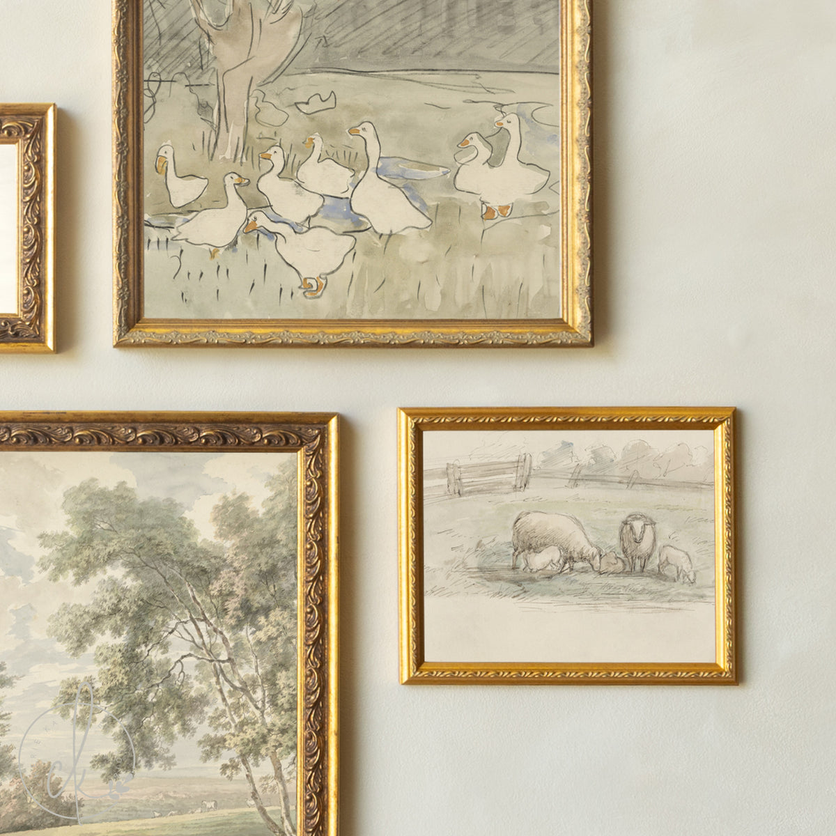 Animal Nursery Wall Art | Vintage Gallery Wall | G38