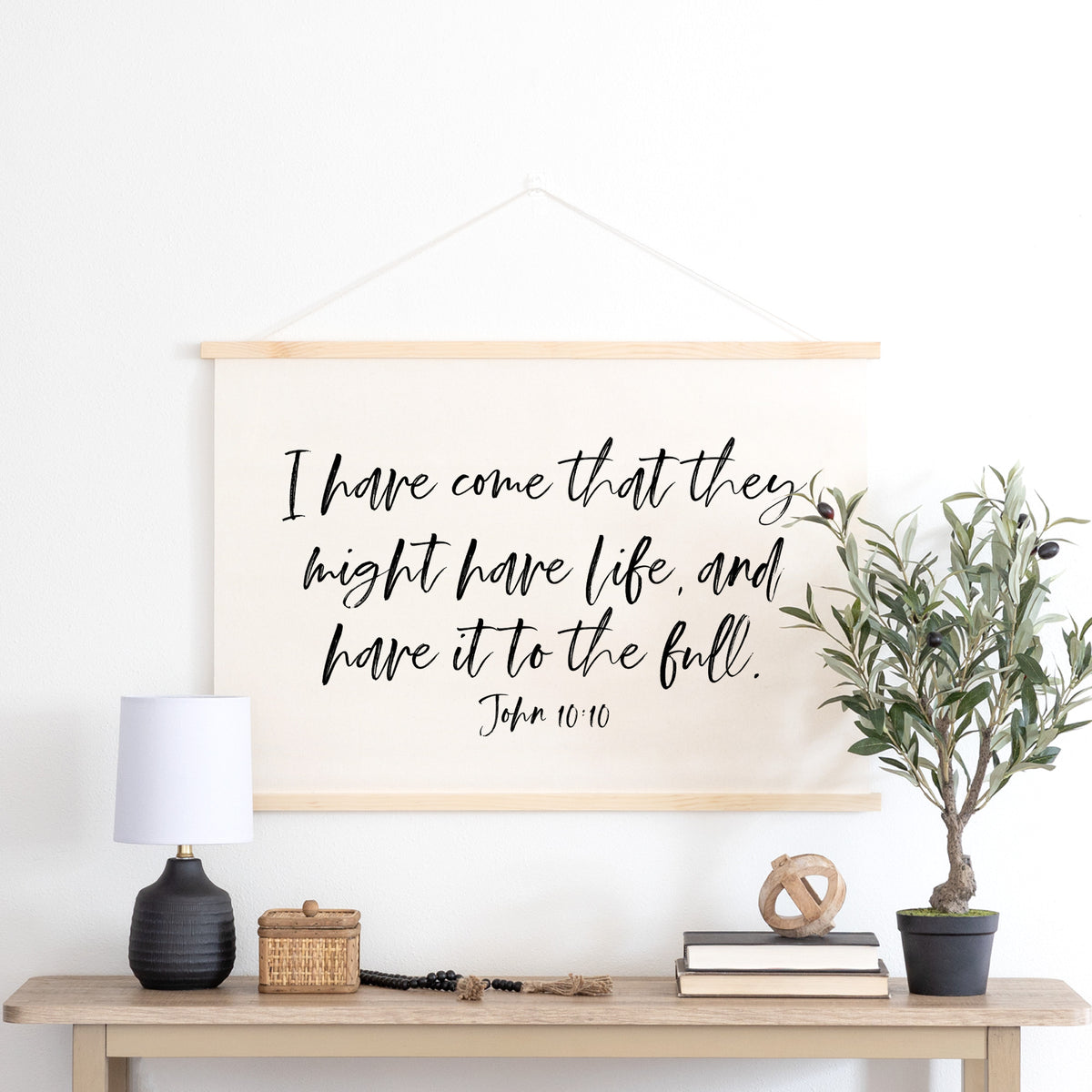 Inspirational Christian Wall Decor | John 10:10 | 19