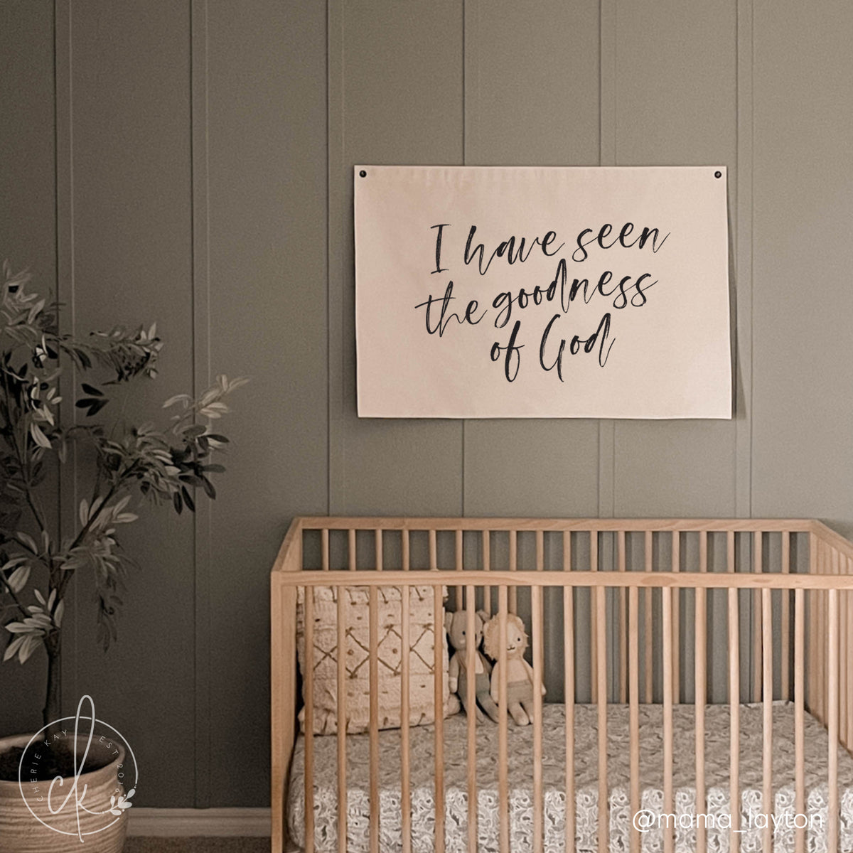 i have seen the goodness of God canvas banner