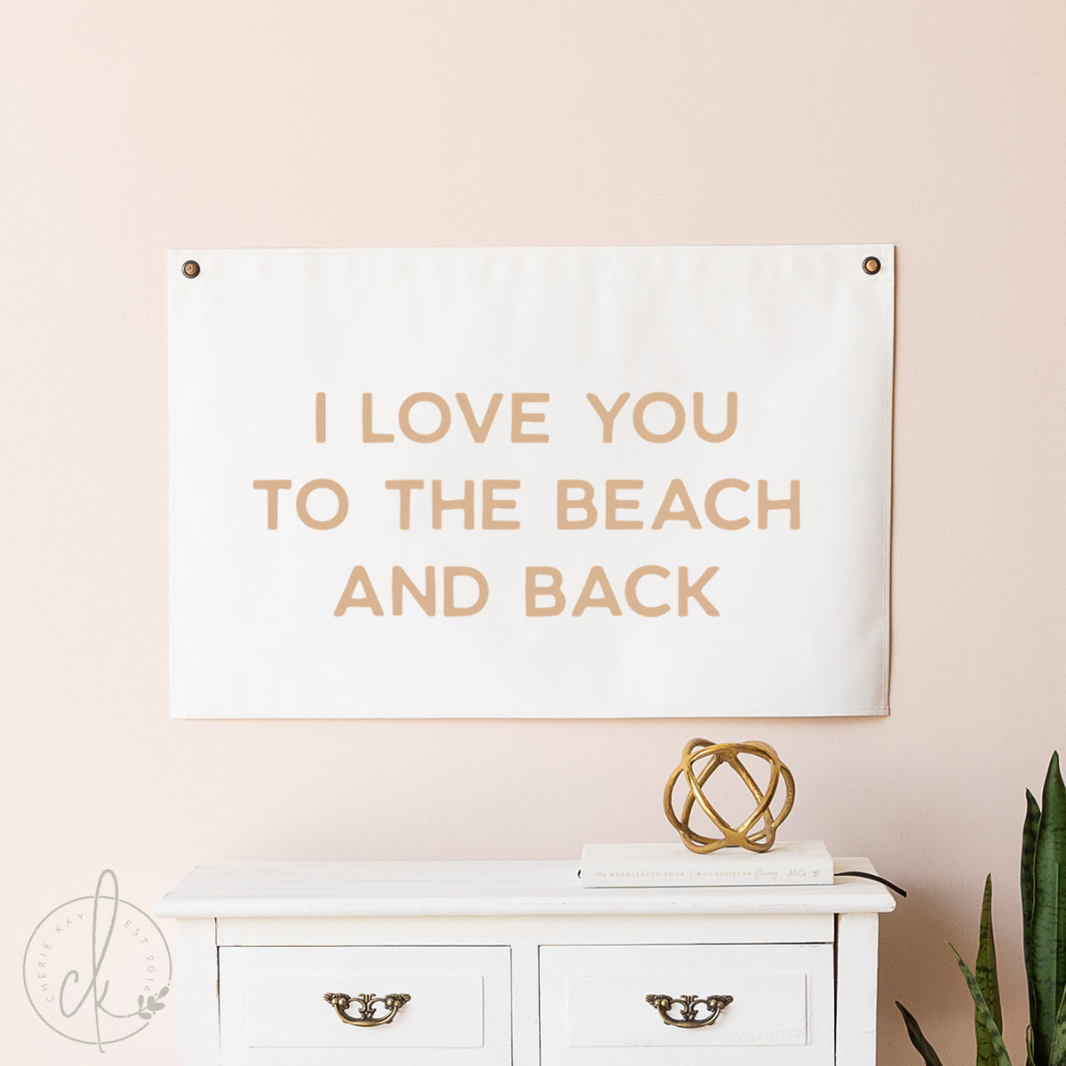 I Love You to the Beach and Back Wall Art | Coastal Decor | 59