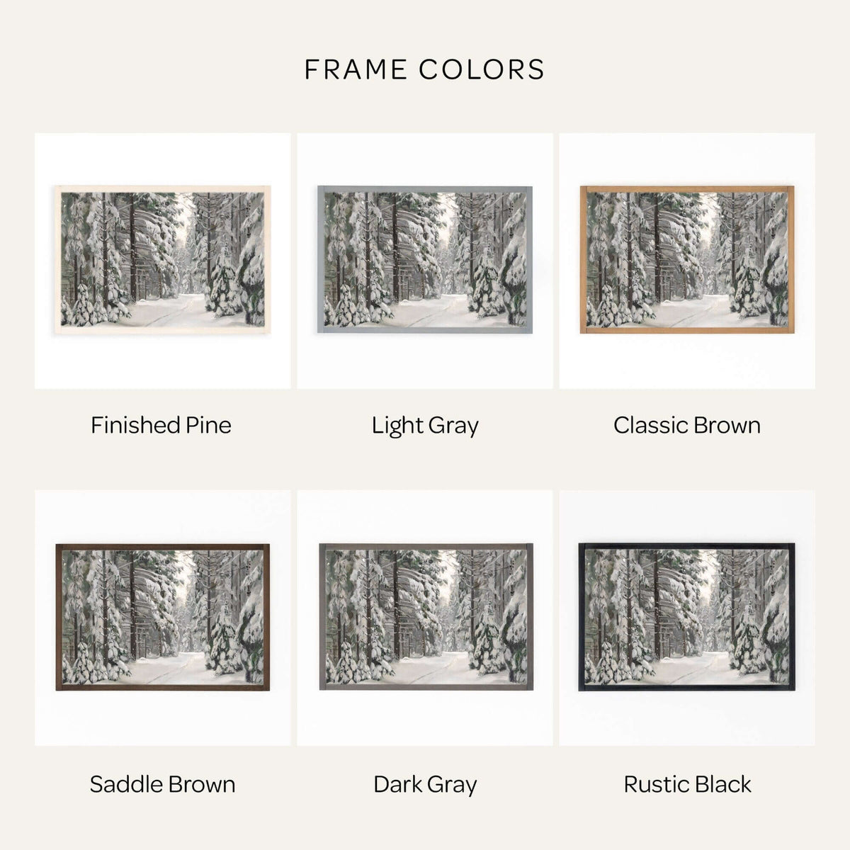 Winter Pine Painting | W60