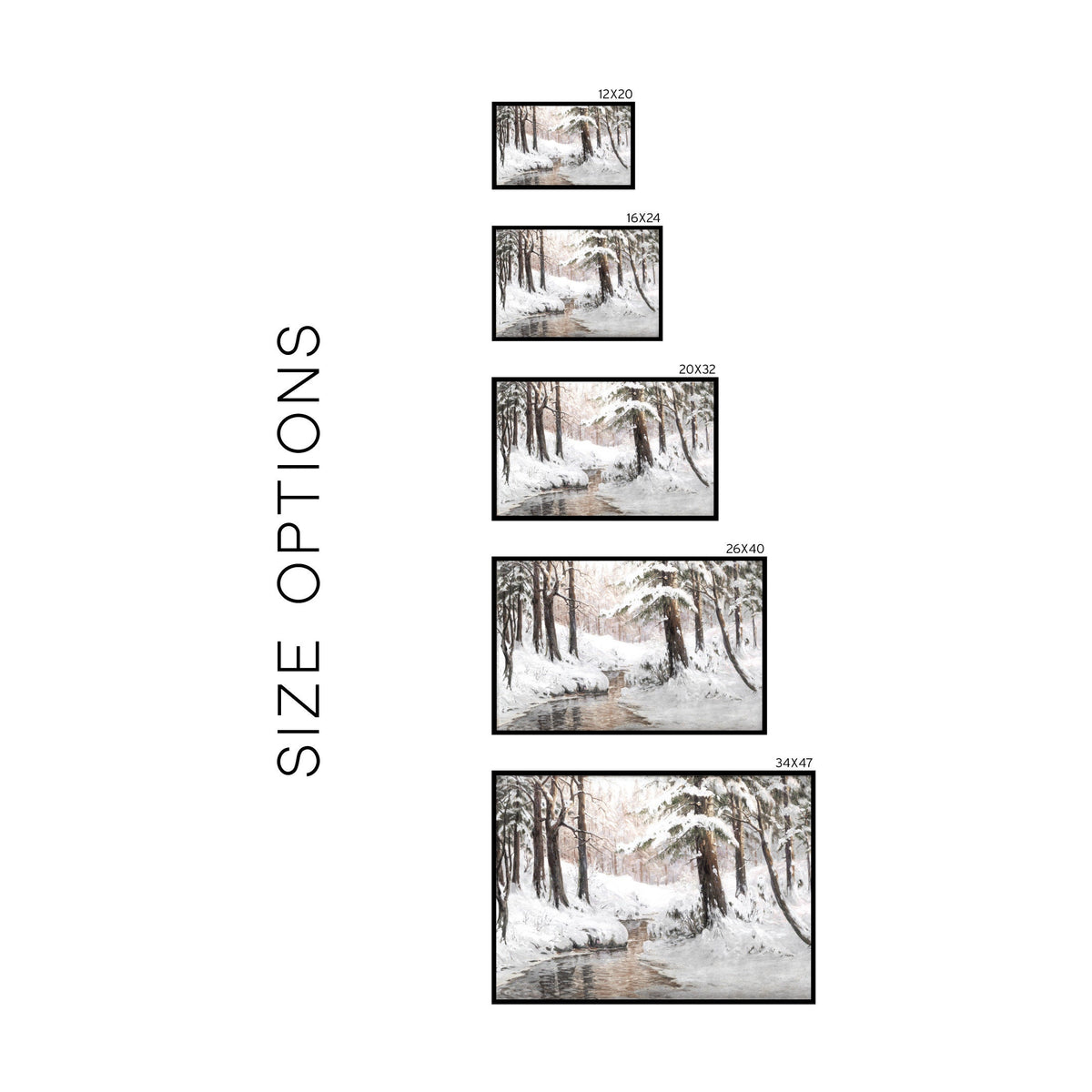 Winter Forest Painting | W75
