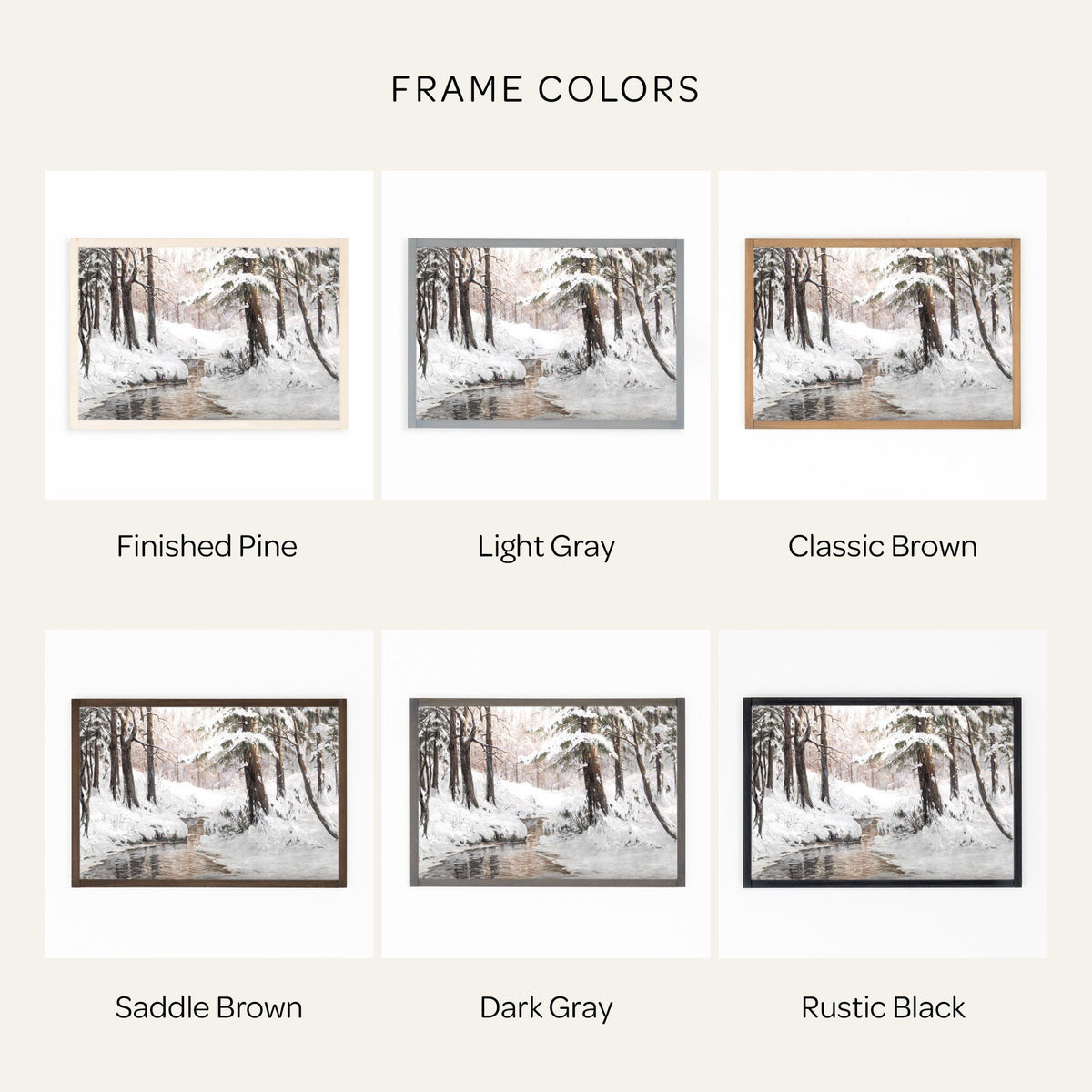 Winter Forest Painting | W75