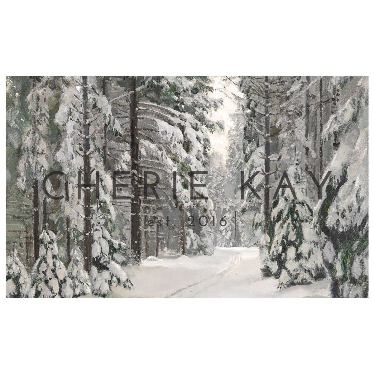 Winter Pine Painting | W60