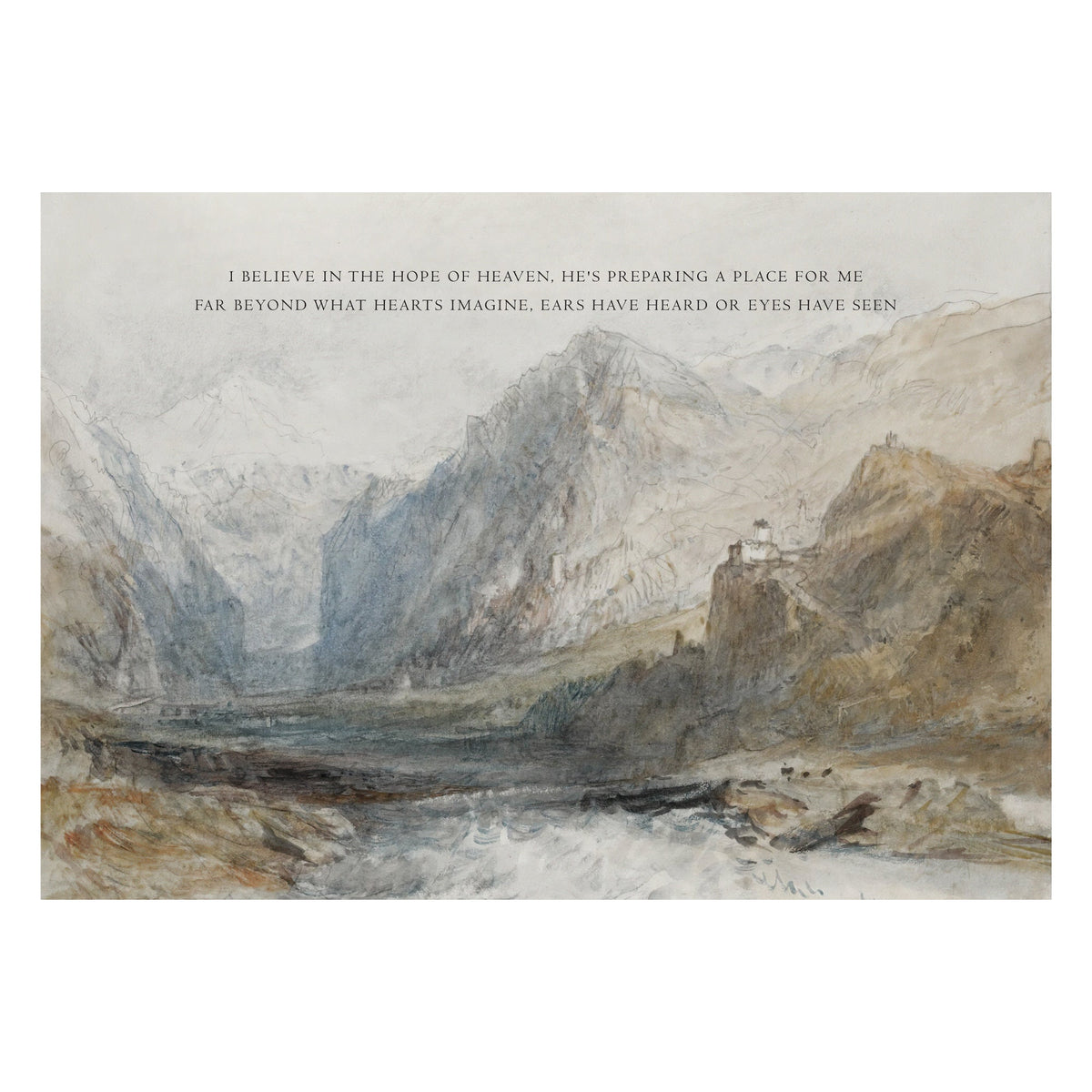 Christian Mountain Landscape Tapestry | T65