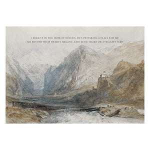 Christian Mountain Landscape Tapestry | T65