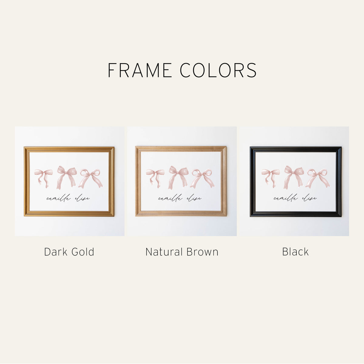 Elegant Personalized Girl Nursery Wall Decor | Camilla Elise