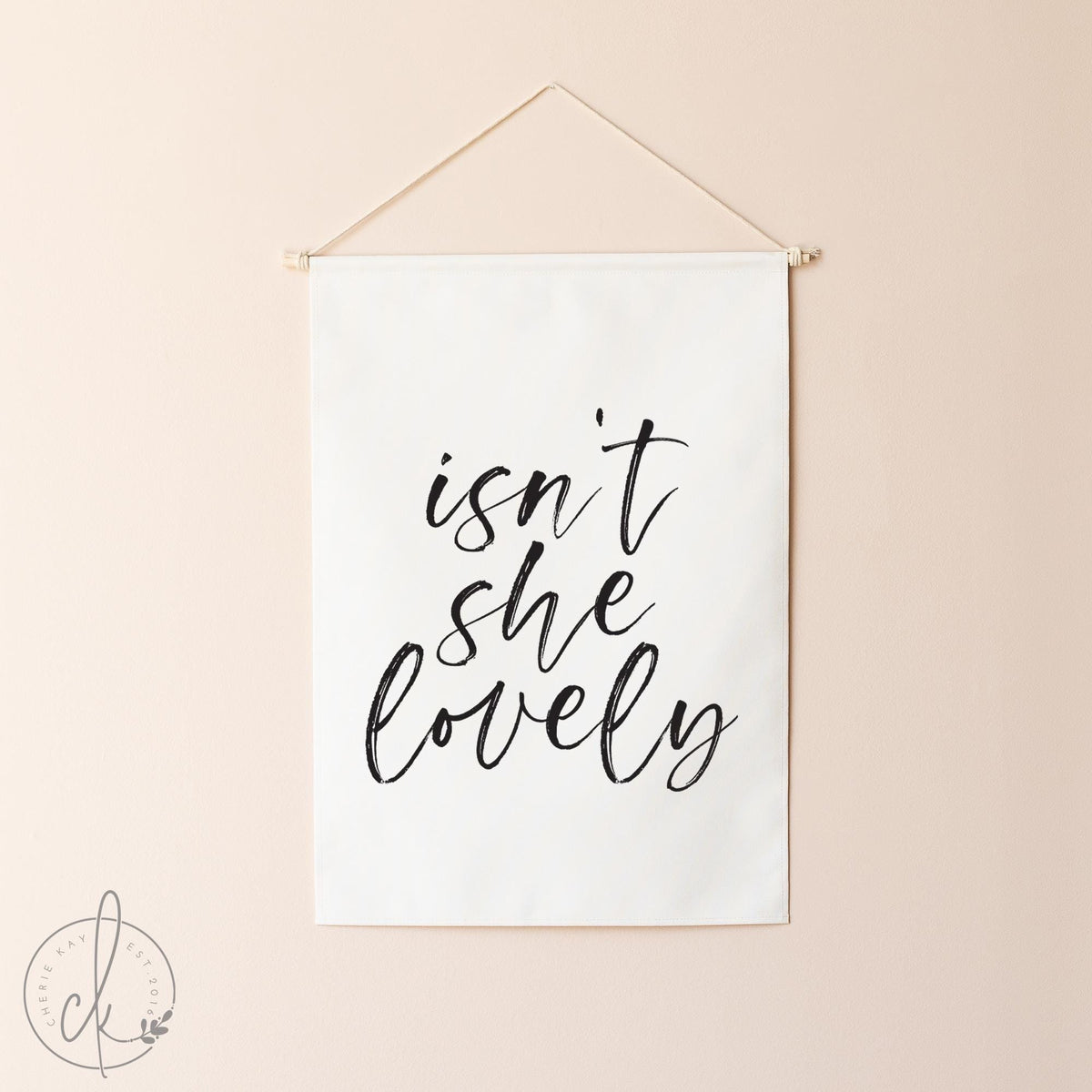 Isn&#39;t She Lovely | Canvas Wall Art | Inspirational Decor for Girls&#39; Room or Nursery | 16